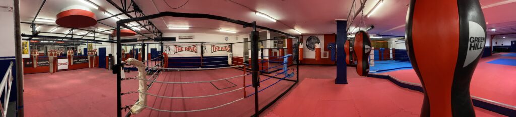 A panoramic shot of the newly expanded gym