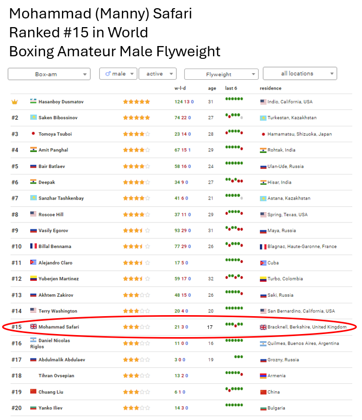 Above UK rankings taken from BoxRec, also see https://bit.ly/worldflyweight (requires BoxRec account)